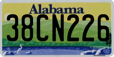 AL license plate 38CN226