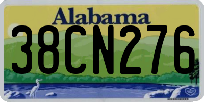 AL license plate 38CN276