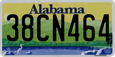 AL license plate 38CN464