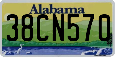 AL license plate 38CN570