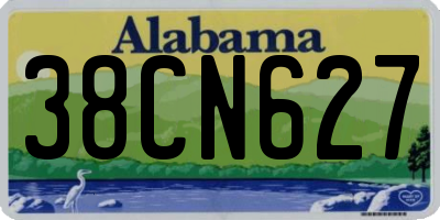 AL license plate 38CN627