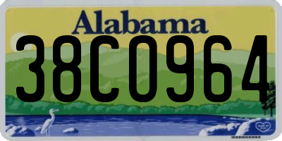 AL license plate 38CO964