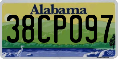 AL license plate 38CP097