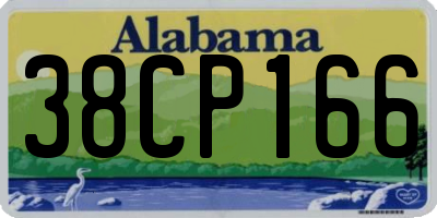 AL license plate 38CP166