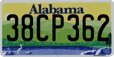 AL license plate 38CP362