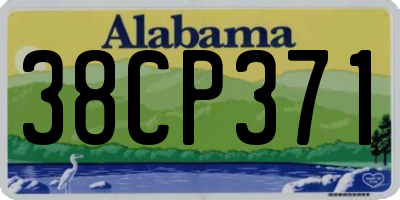 AL license plate 38CP371