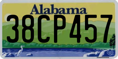 AL license plate 38CP457