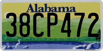 AL license plate 38CP472