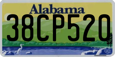 AL license plate 38CP520
