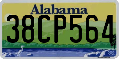 AL license plate 38CP564