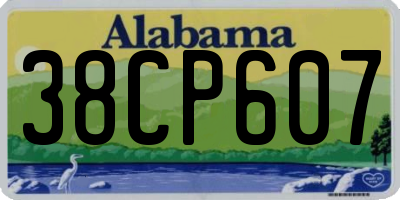 AL license plate 38CP607