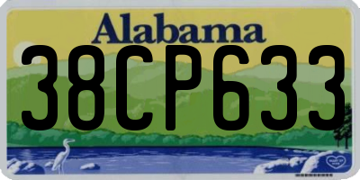 AL license plate 38CP633