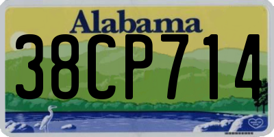 AL license plate 38CP714