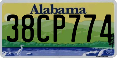 AL license plate 38CP774