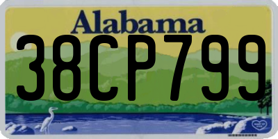 AL license plate 38CP799