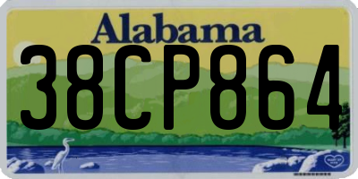 AL license plate 38CP864