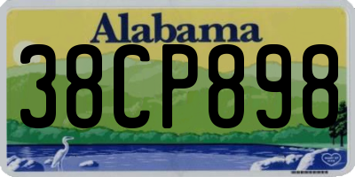 AL license plate 38CP898
