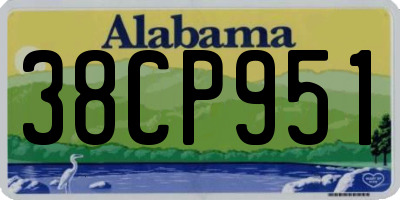 AL license plate 38CP951