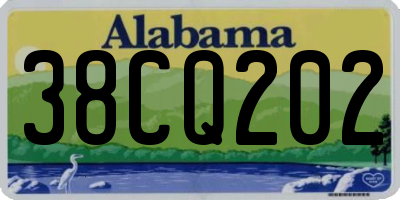 AL license plate 38CQ202