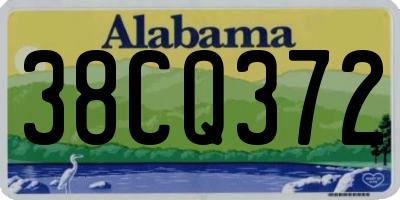 AL license plate 38CQ372