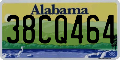 AL license plate 38CQ464