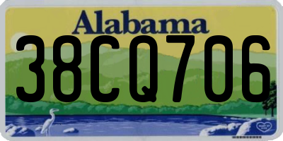 AL license plate 38CQ706