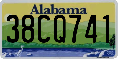 AL license plate 38CQ741