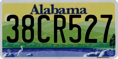 AL license plate 38CR527