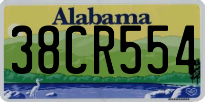 AL license plate 38CR554