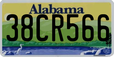 AL license plate 38CR566