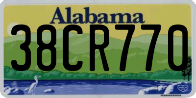 AL license plate 38CR770
