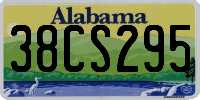 AL license plate 38CS295