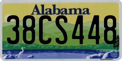AL license plate 38CS448