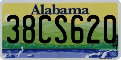 AL license plate 38CS620
