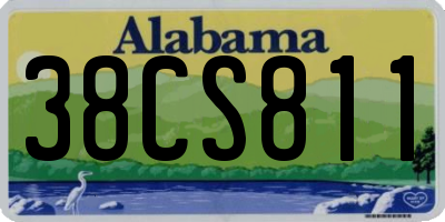 AL license plate 38CS811