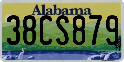 AL license plate 38CS879