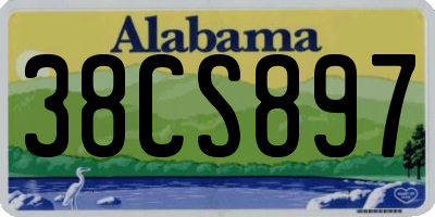 AL license plate 38CS897