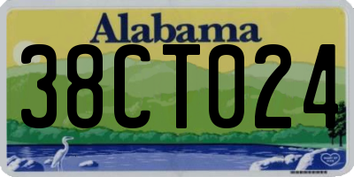 AL license plate 38CT024