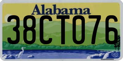 AL license plate 38CT076