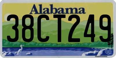 AL license plate 38CT249