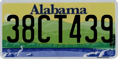 AL license plate 38CT439