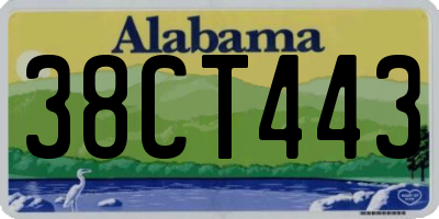 AL license plate 38CT443
