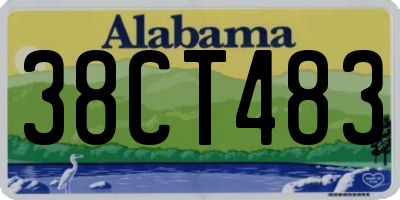 AL license plate 38CT483