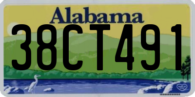 AL license plate 38CT491