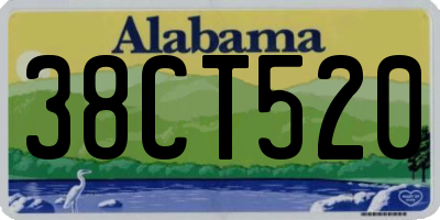 AL license plate 38CT520