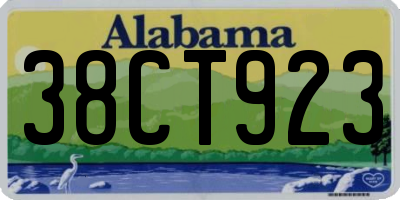 AL license plate 38CT923