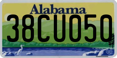 AL license plate 38CU050