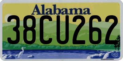 AL license plate 38CU262