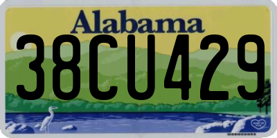AL license plate 38CU429