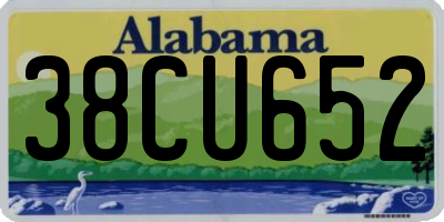 AL license plate 38CU652